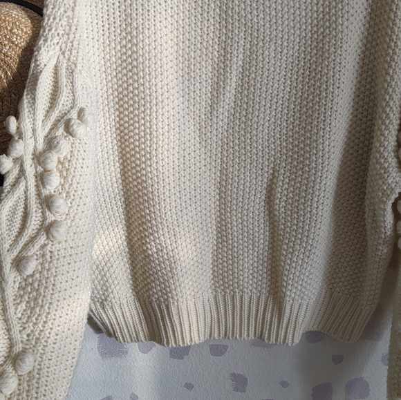 Turtleneck Pom Pom Sweater - Picture 4 of 5